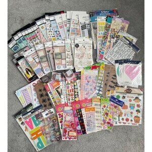 HUGE Sticker Lot Planner Stickers Scrapbook Stickers Happy Planner - Used/Unsed